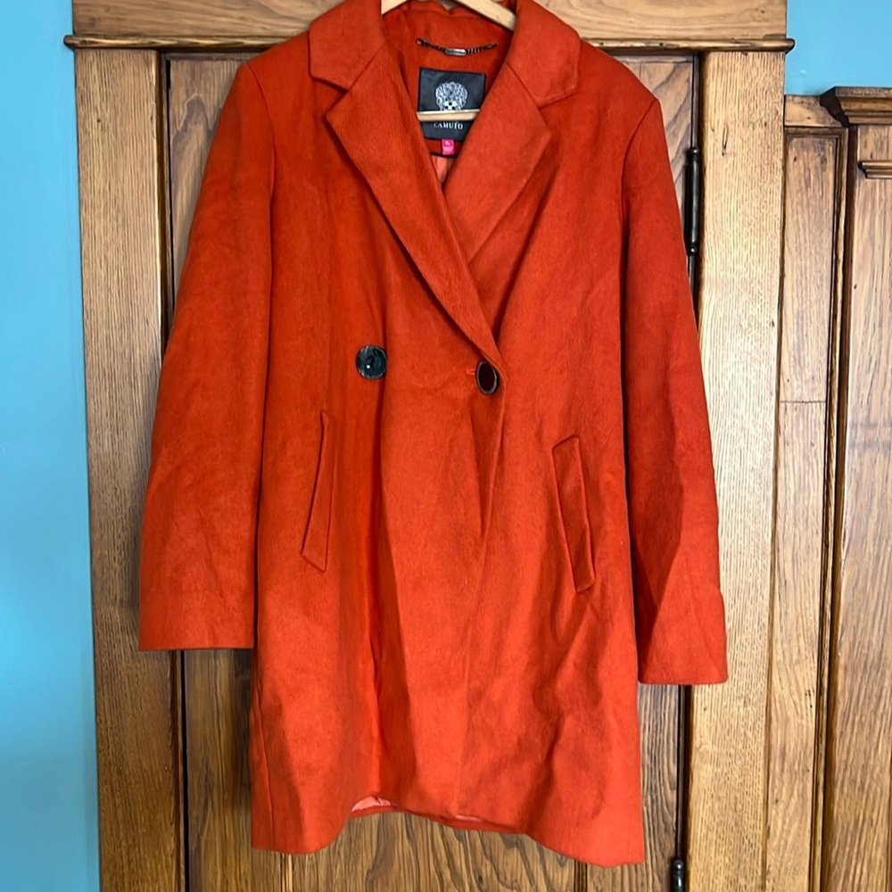 Vince Camino wool blend double breasted coat